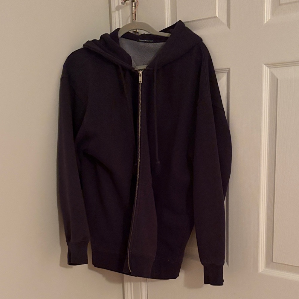 Brandy Melville Navy Zip-Up